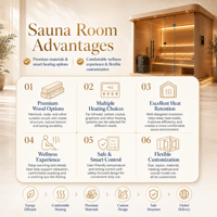 Sauna Moderna de Madera Sólida con Infrarrojos para el Hogar, Negra, de Madera de Hemlock, Interior, con Ventanas Transom, Bajo EMF, Calentador de Luz Roja, para Apartamento o Villa