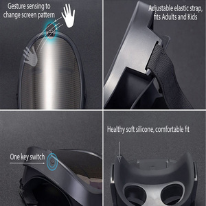 LED APP Lighting Festival Masques de visage Gesture Sensing Party Rave Horror Christmas Music Party Face Mask - Product Image 4