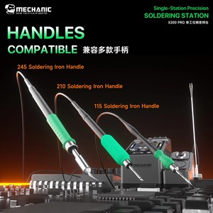 หัวแร้งบัดกรี MECHANIC X200 PRO/MAx หน้าจอสี ร้อนเร็ว 2 วินาที <span class=keywords><strong>เท</strong></span><span class=keywords><strong>ค</strong></span>โนโลยี PWM รองรับด้ามจับ 210/115/245 สำหรับซ่อมโทรศัพท์มือถือ - Product Image 4
