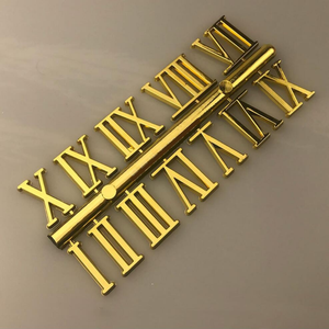 طقم أرقام ساعة للتركيب الذاتي، أرقام ساعة بلاستيكية من مادة ABS، أرقام عربية ورومانية للساعات - Product Image 2