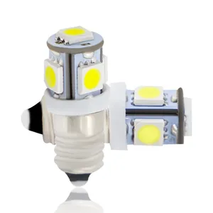 AC E10 3v 6v 9v 12V 24V 5SMD 5050 LED flashlight torch bulbs led flashlight bulb light Head lamp bulb 3000K 6000K