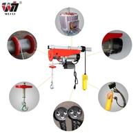 Petit palan électrique portable à câble 12v treuil grue télécommande sans fil chariot de levage électrique