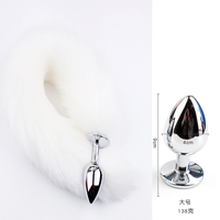 Plug anal en métal avec queue de renard de 40 cm, produit pour couples, accessoires érotiques SM pour adultes, jouet sexuel pour jeux de rôle anaux