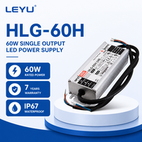 Alimentation LED étanche 60W 12V 24V 48V IP67, Driver LED AC DC Dimmable pour extérieur