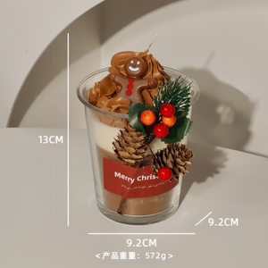 เทียนหอมกลิ่นสตรอว์เบอร์รีสำหรับฤดูหนาว ขายส่ง สำหรับตกแต่งอ่างเคลือบ ของที่ระลึก รูปทรงสร้างสรรค์ - Product Image 5