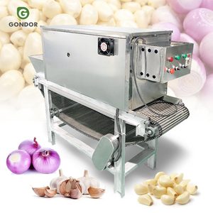 Machine à peler les légumes secs, petite, intelligente, électrique, pour usage domestique, fabriquée en Chine, capacité de 100 kg à 2 tonnes/h, et machine commerciale à peler les oignons et l'ail. - Product Image 1