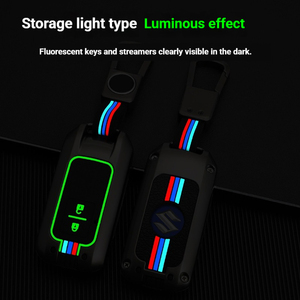 Accessori Auto Interni, Cover per Chiave Telecomando in Lega di Zinco e Silicone, Custodia Protettiva in Metallo per Chiave Auto Suzuki - Product Image 4