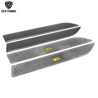 Couvre-poignée de porte en fibre de carbone sèche modèle X, véritable carbone, panneau de porte extérieur, revêtement de protection pour Tesla