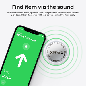 جهاز تتبع THUMBS-UPP67 مقاوم للماء لنظام iOS مع منبه وخاصية العثور على الموقع، جهاز تعقب مضاد للضياع وتحديد المواقع، أصغر جهاز تتبع GPS عالمي للمحفظة - Product Image 3