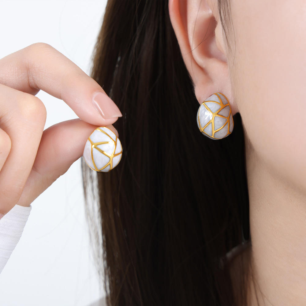 ต่างหูทองขาวน้ำหนัก