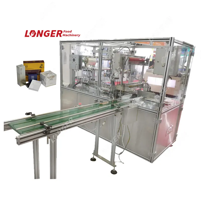 Multifunctional Poker Herb Tea Milk Condom Box Wrapper Packing Machine Playing Card Cellophane Wrapping Machine