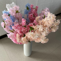 L-3554 Vente chaude Branche de fleur de cerisier en soie de 98 cm pour arrangement floral de mariage et décoration intérieure