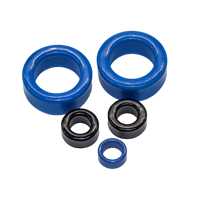 Noyau magnétique industriel haute performance T26 en nanocristal doux bleu revêtu