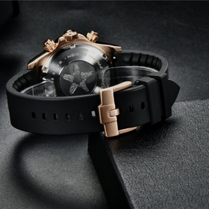 Montre en silicone PAGANI DESIGN 1644 pour homme, quartz, marque haut de gamme, date, montre-bracelet pour homme, étanche, chronographe sportif, horloge pour homme - Product Image 4