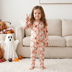 Bodys de Bebé 100% Fibra de Bambú, Rompers Personalizados con Estampado, Disfraces Unisex de Otoño para <span class=keywords><strong>Halloween</strong></span>, Pijamas Ecológicos con Cierre para Recién Nacidos - Product Image 3