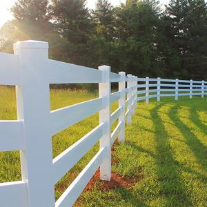 Nhà máy bán Trắng chăn nuôi gia súc hàng rào ngựa nhảy trở ngại corral hàng rào thiết kế mới Vinyl ngựa hàng rào cho ngoài trời - Product Image 2