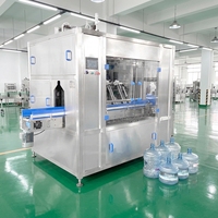 Machine de lavage et de brossage automatique haute vitesse pour fûts de 18,9 L (5 gallons) de recyclage d'eau, à haute pression, pour nettoyage intérieur et extérieur