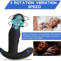 Prix de liquidation limité - Masseur de prostate rotatif à télécommande - Vibrateur anal - Stimulation à 360 degrés - Jouet sexuel pour la masturbation