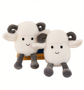 Lindo Peluche de Cordero, Juguete de Peluche Suave para Bebés de 0 a 24 Meses, Unisex, con Relleno de Algodón PP - Product Image 1