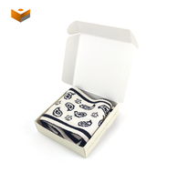 Boîtes pliées d'emballage en papier de carton rigide blanc de haute qualité avec impression de logo sur le dessus pour les petites entreprises