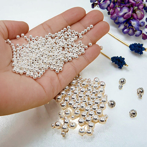 Perles entretoises personnalisées en argent sterling 925 plaqué or 18 carats en forme de fleur, 2 mm, 3 mm, 4 mm, 5 mm pour la fabrication de bijoux - Product Image 2