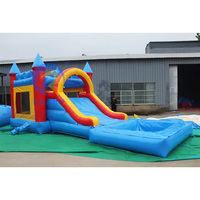 Château gonflable pour enfants personnalisé, avec toboggan et piscine, KARRY KR04352, certifié CE, capacité 300-500 kg