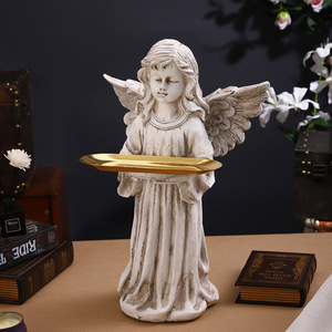 Mystic Arts Angel <b>Tray</b> Ornament Resin Figurine <b>Decorative</b> <b>Trays</b> Home <b>Decoration</b> - Product Image 2