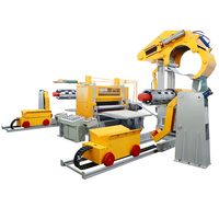 Ligne de production automatique de machine de gaufrage de plaque d'acier inoxydable en métal avec la machine de déroulement et d'enroulement