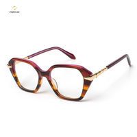 Gafas con Filtro de Luz Azul Estilo Vintage con Logotipo Personalizado, Monturas de Gafas Ópticas Únicas Extra Grandes