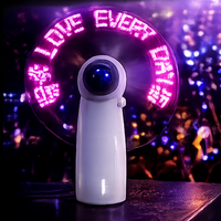 Ventilatore LED Programmabile con Messaggi, Strumento Promozionale per Piccole Imprese, Pronto per la Spedizione, per Discoteche, Bar, DJ, Rave, Disco