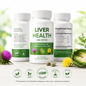 EKANG OEM Custom Formula Liver Health & Detox Multi-Herb Capsules Private Label <b>Herbal</b> <b>Supplement</b> for Liver Support 60 Count - Product Image 1