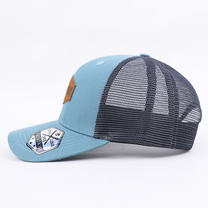 Qianzun Biểu Tượng Tùy Chỉnh Da Cổ Điển Vá Trucker Mũ Chất Lượng Cao Có Thể Điều Chỉnh Trucker Hat Với Cổ Điển Vá - Product Image 4
