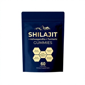OEM/ODM Private Label High Quality Pure <b>Natural</b> Himalayan <b>Shilajit</b> Gold Gummy Candy Energy Supplement 1000mg for Men - Product Image 2