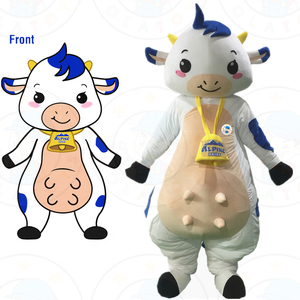 2 Person <strong>Cow</strong> <strong>Costumes</strong>/two Person <strong>Cow</strong> Mascot <strong>Costume</strong> for Adult - Product Image 3