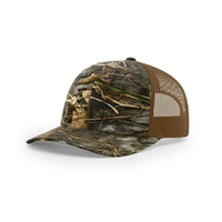 Gorras de camuflaje de malla bordada personalizada, gorra clásica de camionero con estampado de 6 paneles, gorras de camionero Richardson 112P