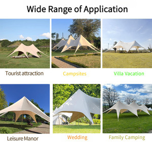 เต็นท์ผ้าใบยืดหยุ่น ทนทาน กันแดด ขนาดใหญ่ ฐานกว้าง ทรงแมงมุม สำหรับตั้งแคมป์ กันฝน - Product Image 3