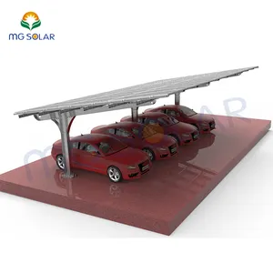 Système de montage de panneau solaire structure d'abri de voiture étanche kit complet de supports de parking