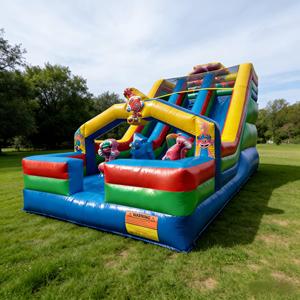 Tobogán Inflable Gigante de PVC de Tres Carriles con Temática de <span class=keywords><strong>Bob</strong></span> <span class=keywords><strong>Esponja</strong></span>, Equipo de Juego Infantil Ecológico de Dibujos Animados, Grado Comercial - Product Image 2