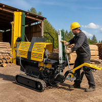 RM7-12TS Plateforme de traitement du bois sur chenilles autotractée avec prise d'air de 380 mm et course ultra-rapide de 7 secondes pour la production de bois