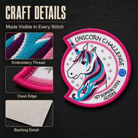 Patch personnalisé pour sac à dos, symbole brodé sur velcro, badge brodé, emblème en tissu pour vêtements
