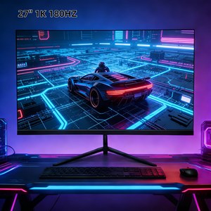 Moniteur de jeu abordable de <span class=keywords><strong>27</strong></span> <span class=keywords><strong>pouces</strong></span>, 1K 180Hz, 1ms IPS 1920x1080, sans scintillement, protection des yeux pour le jeu - Product Image 1