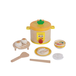 Juguete de Madera para Jugar a la Cocina, Set de Desayuno Chino Dim Sum, Bollos al Vapor, Trozos de Arroz, Juguete Educativo de Imaginación para Niños y Niñas - Product Image 5