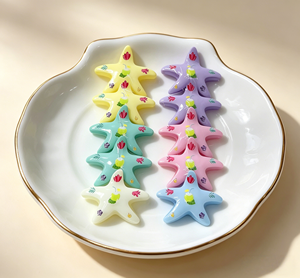 Pinzas para el pelo <span class=keywords><strong>de</strong></span> estrella <span class=keywords><strong>de</strong></span> mar para mujer, color macaron <span class=keywords><strong>de</strong></span> verano, pinzas laterales dulces para vacaciones en la playa, sesión <span class=keywords><strong>de</strong></span> <span class=keywords><strong>fotos</strong></span>, horquillas lindas para <span class=keywords><strong>flequillo</strong></span> <span class=keywords><strong>de</strong></span> niña - Product Image 4