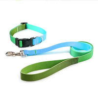 Ensemble collier et laisse pour chien imprimé par sublimation, nylon réglable avec boucle à dégagement rapide pour chiens de petite, moyenne et grande taille