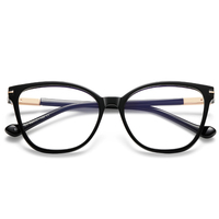 Monture de lunettes optiques carrées souples Partagas en TR90 avec charnière à ressort, anti-lumière bleue, pour femmes