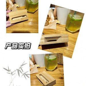 Bamboo <b>Speaker</b> <b>Stand</b> Modern Simple Design For Home Office Hotel Restaurant Decorative Accessory - Product Image 2