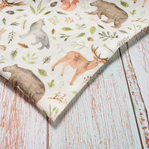 Trẻ Sơ Sinh Phổ Biến In Kỹ Thuật Số Tre Cotton Muslin Swaddle Chăn Chất Lượng Cao 120*110Cm Trẻ Sơ Sinh Bé Khăn Tắm Bọc - Product Image 5