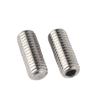 Vis de réglage à six pans creux en acier inoxydable et laiton en acier au carbone avec pointe plate Din916