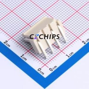HC-VH-4A4W-M Wire-to-Board Pin Header Bent Lead Through Hole,P=3.96mm Connector 1x4P 3.96mm Right Angle Insert VH - Product Image 2
