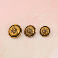 Boutons en métal personnalisés à coudre avec logo, écologiques pour les vêtements de créateurs